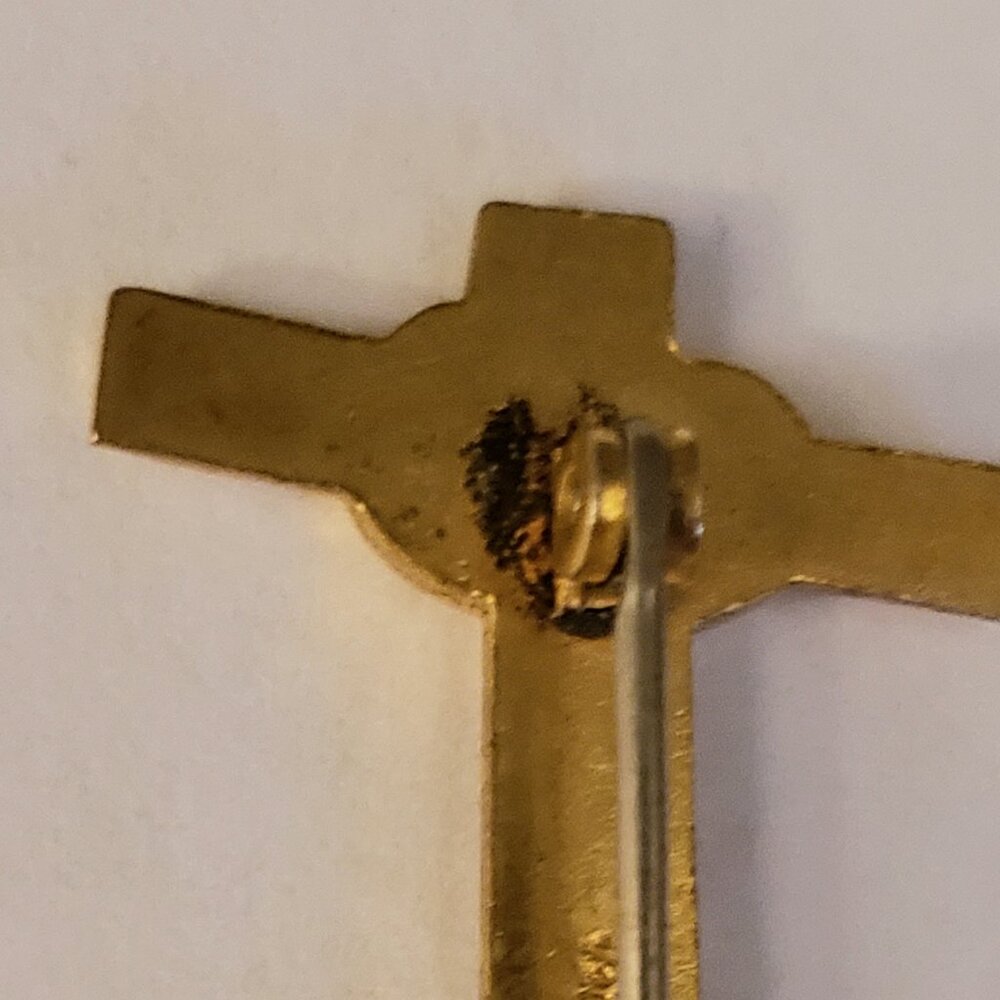 Vintage 1/20 10KT GF Gold-Filled Ship Anchor Pin Brooch Military Style Nautical - Picture 9 of 10